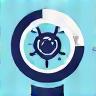 Malware removal cleaning icon